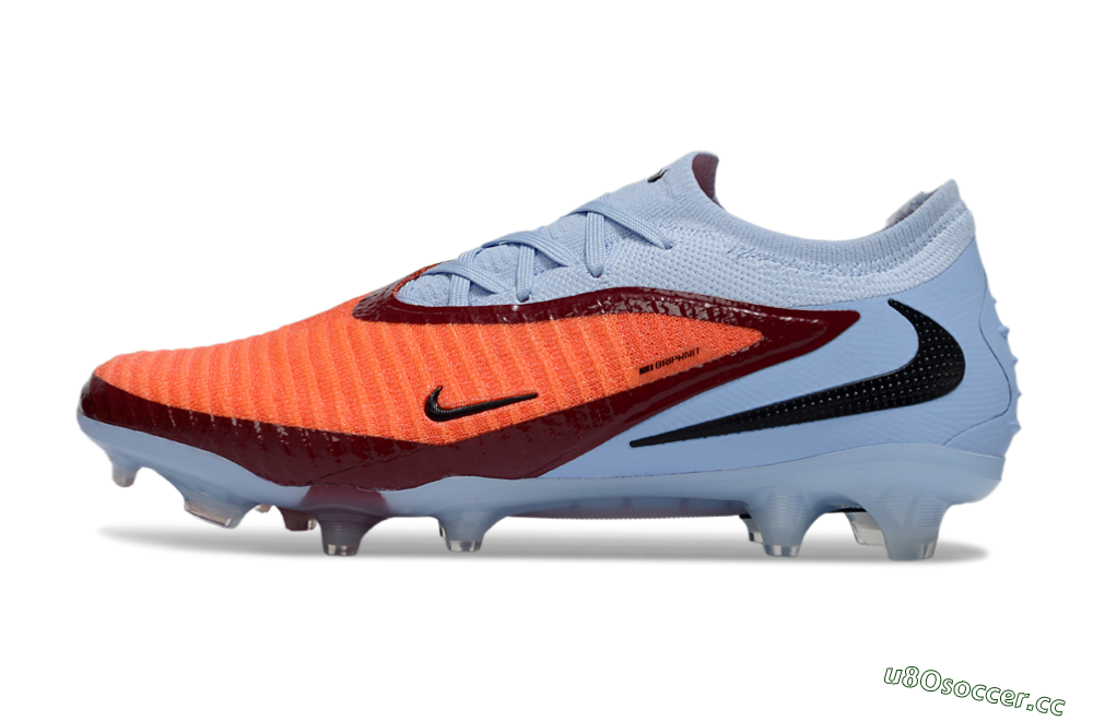 Unisex Nike Phantom 6 Elite Low FG Firm Ground Low-Tops Football Boots - Red/Jade/Black 0