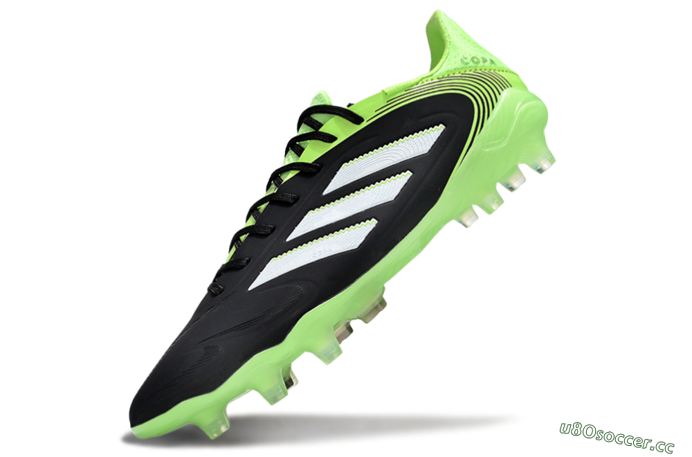 Men's Adidas Copa Pure 3 Elite FG Firm Ground Low-Tops Football Boots - Black/White/Yellow 5