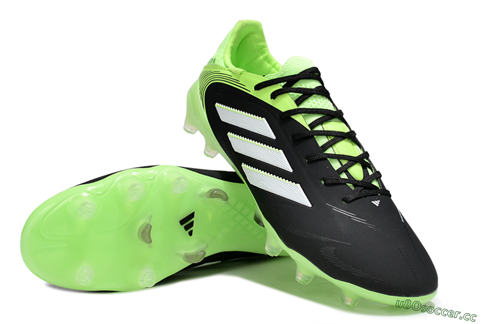 Men's Adidas Copa Pure 3 Elite FG Firm Ground Low-Tops Football Boots - Black/White/Yellow 3