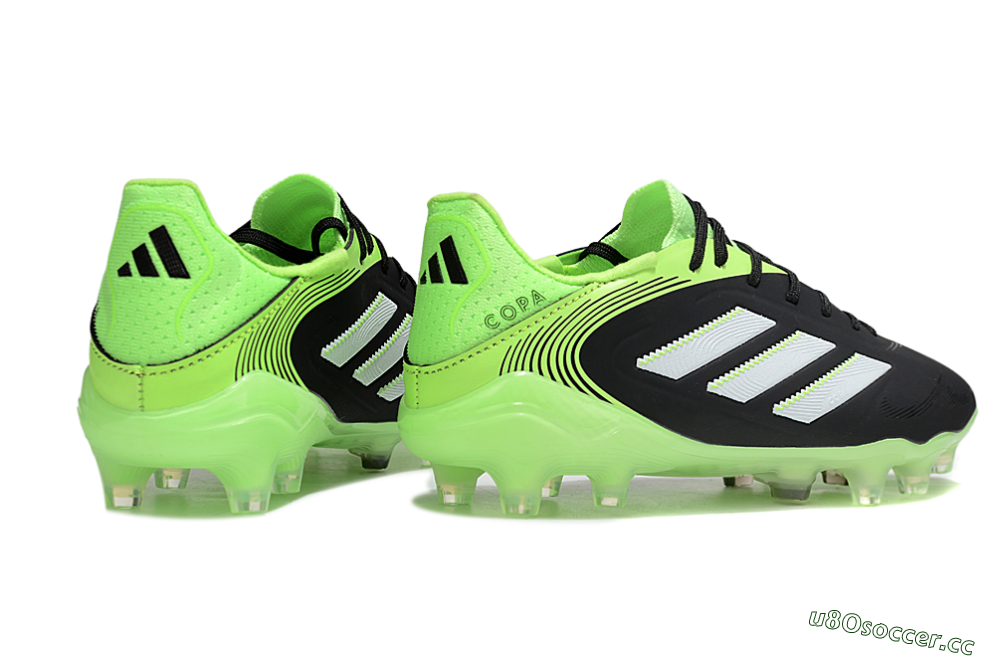Men's Adidas Copa Pure 3 Elite FG Firm Ground Low-Tops Football Boots - Black/White/Yellow 6