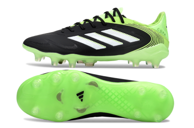 Men's Adidas Copa Pure 3 Elite FG Firm Ground Low-Tops Football Boots - Black/White/Yellow