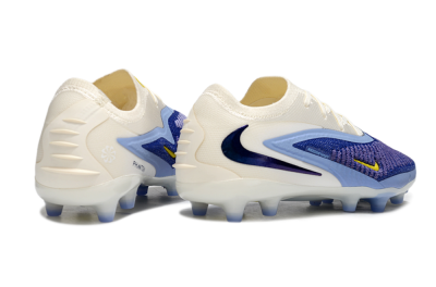Unisex Nike Phantom 6 Elite Low FG Firm Ground Low-Tops Football Boots - Blue/White/Yellow