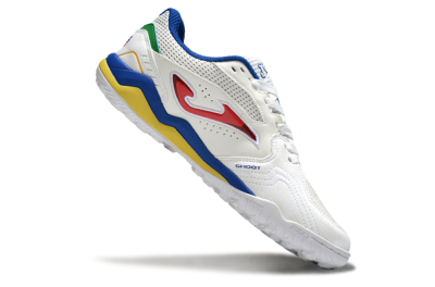 Men's Joma Top Flex TF Artificial Turf Low-Tops Football Shoes - White/Red/Blue/Red