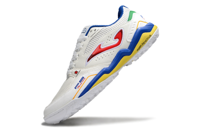 Men's Joma Top Flex TF Artificial Turf Low-Tops Football Shoes - White/Red/Blue/Red