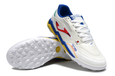 Men's Joma Top Flex TF Artificial Turf Low-Tops Football Shoes - White/Red/Blue/Red