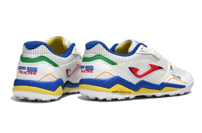 Men's Joma Top Flex TF Artificial Turf Low-Tops Football Shoes - White/Red/Blue/Red