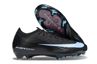 Unisex Nike Air Zoom Mercurial Vapor 16 Elite FG Firm Ground Low-Tops Football Boots - Black/Jade