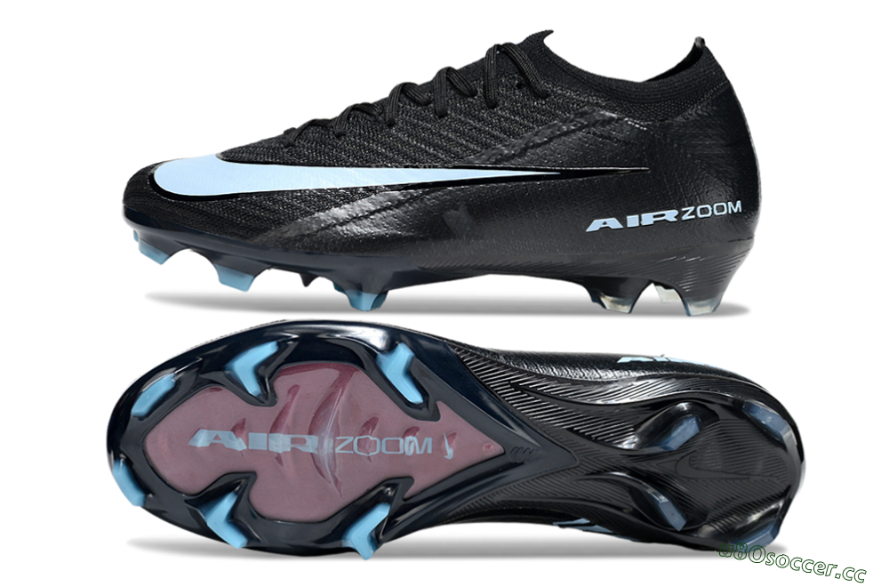 Unisex Nike Air Zoom Mercurial Vapor 16 Elite FG Firm Ground Low-Tops Football Boots - Black/Jade 1