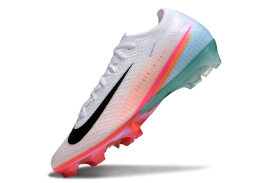 Unisex Nike Air Zoom Mercurial Vapor 16 Elite FG Firm Ground Low-Tops Football Boots - White/Black/Pink/Jade