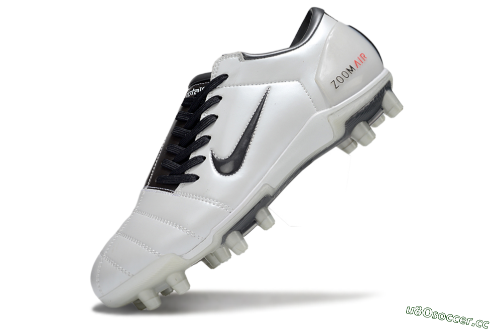 Men's Nike Air Zoom Total 90 III FG Firm Ground Low-Tops Football Boots - White/Black/Red 5
