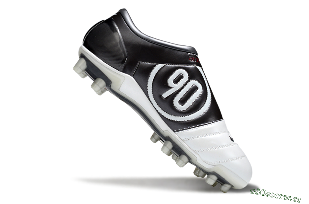 Men's Nike Air Zoom Total 90 III FG Firm Ground Low-Tops Football Boots - White/Black/Red 4