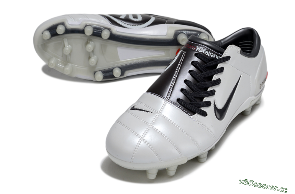 Men's Nike Air Zoom Total 90 III FG Firm Ground Low-Tops Football Boots - White/Black/Red 3