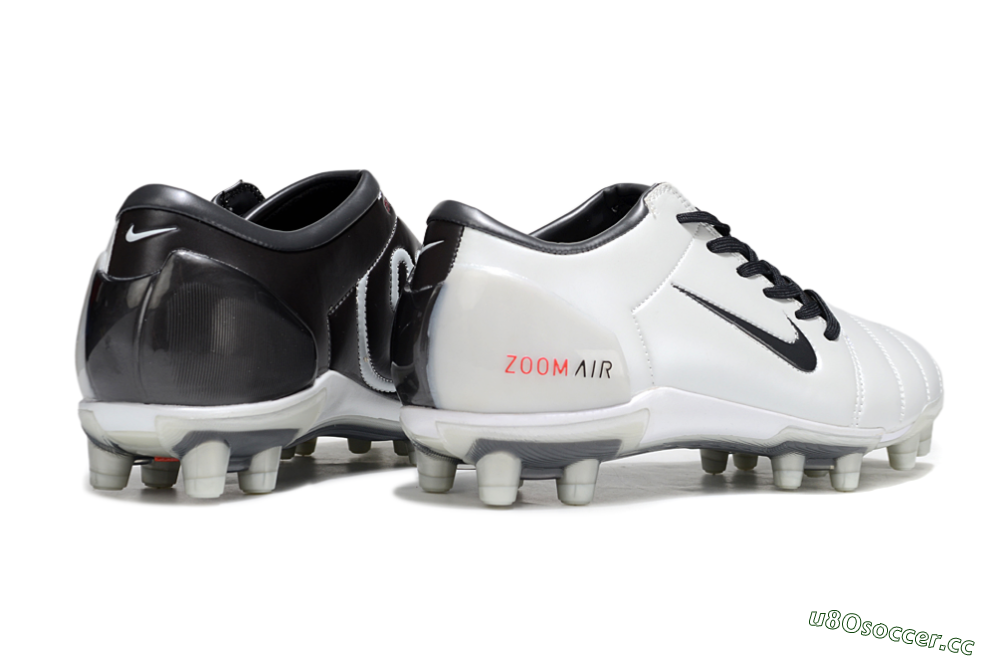 Men's Nike Air Zoom Total 90 III FG Firm Ground Low-Tops Football Boots - White/Black/Red 6