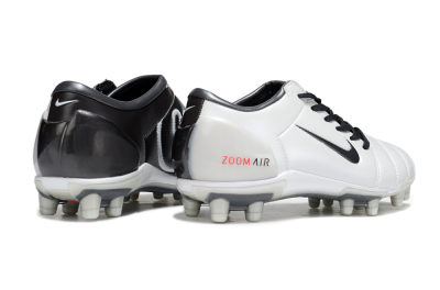 Men's Nike Air Zoom Total 90 III FG Firm Ground Low-Tops Football Boots - White/Black/Red