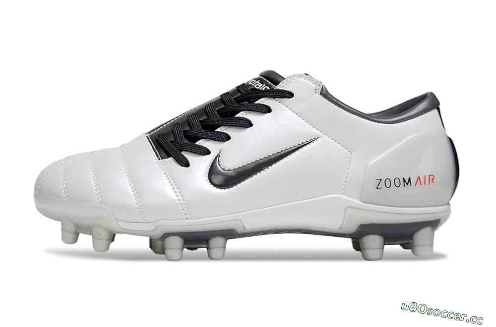 Men's Nike Air Zoom Total 90 III FG Firm Ground Low-Tops Football Boots - White/Black/Red 0