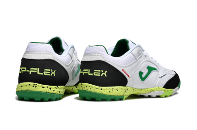 Men's Joma Top Flex TF Artificial Turf Low-Tops Football Shoes - White/Yellow/Black