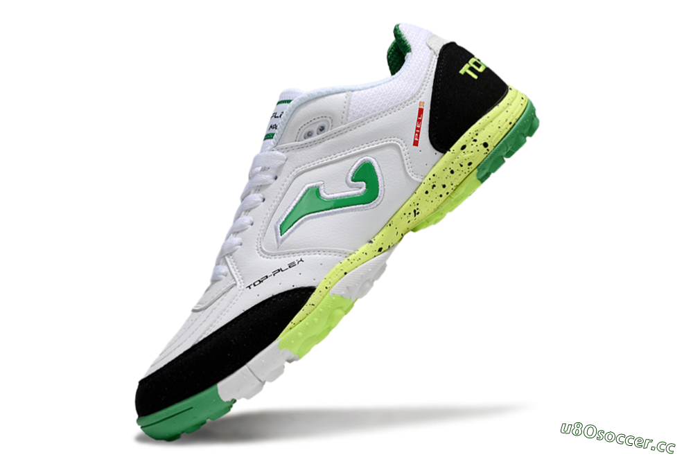 Men's Joma Top Flex TF Artificial Turf Low-Tops Football Shoes - White/Yellow/Black 5