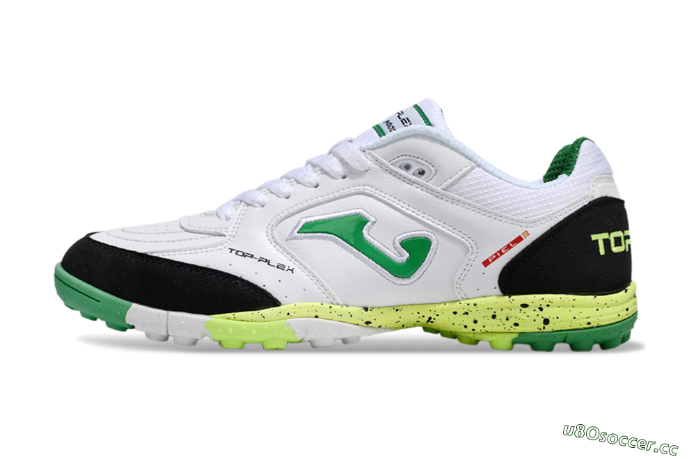 Men's Joma Top Flex TF Artificial Turf Low-Tops Football Shoes - White/Yellow/Black 0