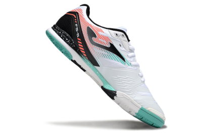 Men's Joma Top Flex IC Indoor & Futsal Low-Tops Football Shoes - White/Jade/Red