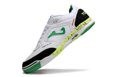 Men's Joma Top Flex IC Indoor & Futsal Low-Tops Football Shoes - White/Yellow/Black