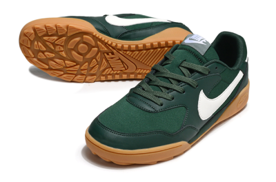 Unisex Nike Terra Manta TF Artificial Turf Low-Tops Football Shoes - Green/White/Brown