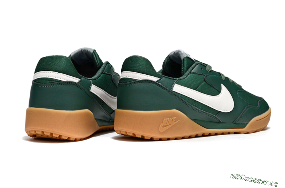 Unisex Nike Terra Manta TF Artificial Turf Low-Tops Football Shoes - Green/White/Brown 6
