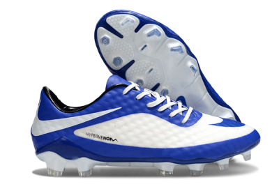 Men's Nike Hypervenom Phantom Rgn SE FG Firm Ground Low-Tops Football Boots - White/Blue/Black