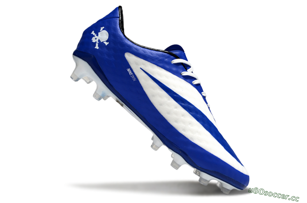 Men's Nike Hypervenom Phantom Rgn SE FG Firm Ground Low-Tops Football Boots - White/Blue/Black 4