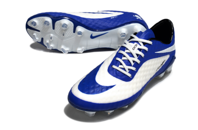 Men's Nike Hypervenom Phantom Rgn SE FG Firm Ground Low-Tops Football Boots - White/Blue/Black