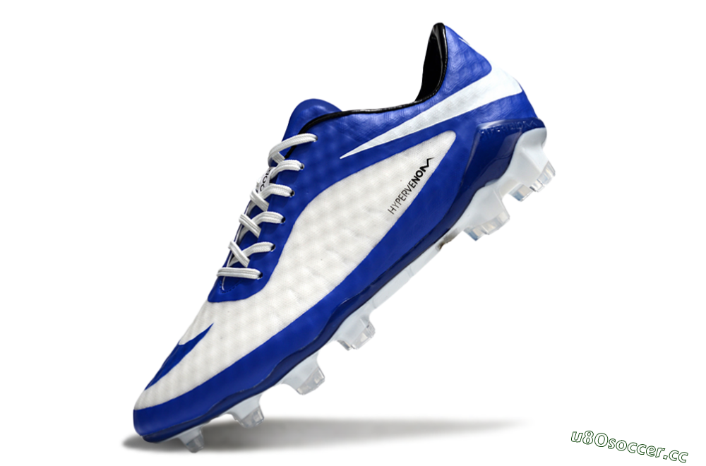 Men's Nike Hypervenom Phantom Rgn SE FG Firm Ground Low-Tops Football Boots - White/Blue/Black 5