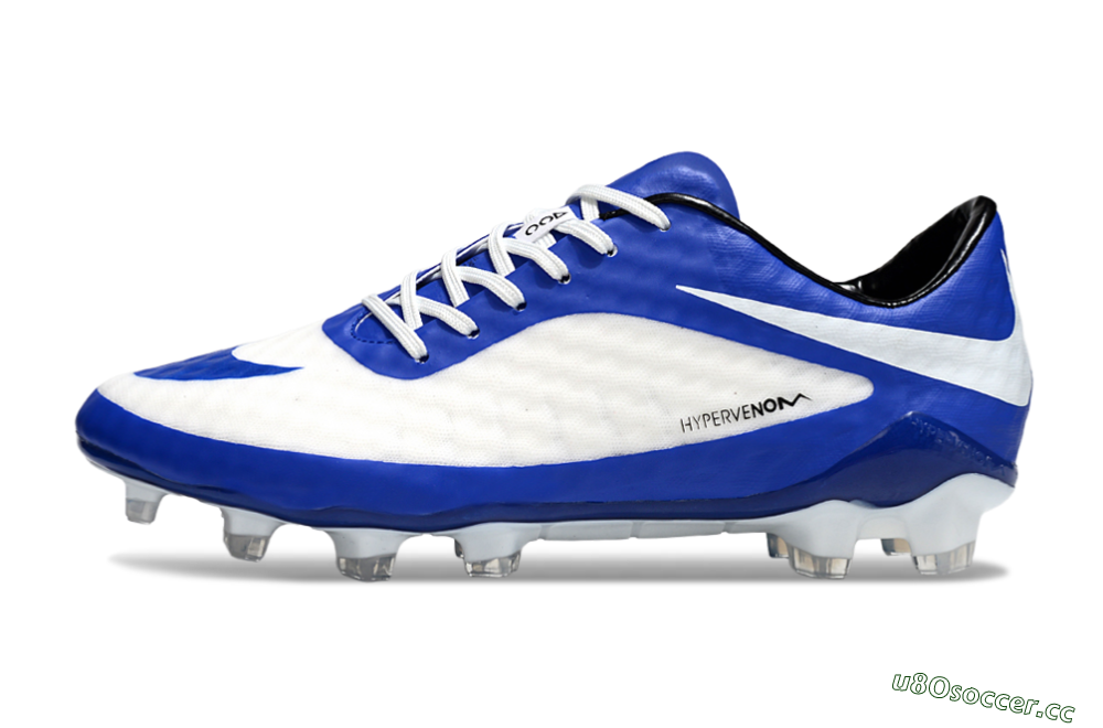 Men's Nike Hypervenom Phantom Rgn SE FG Firm Ground Low-Tops Football Boots - White/Blue/Black 0
