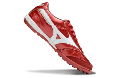 Men's Mizuno Morelia Neo 4 TF Artificial Turf Low-Tops Football Shoes - Red/White