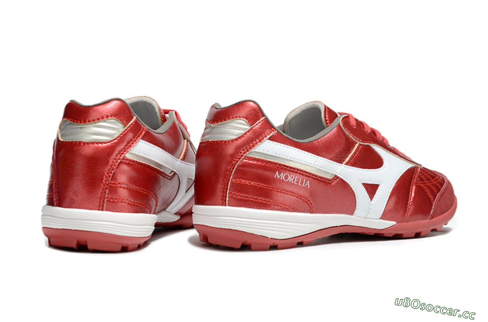 Men's Mizuno Morelia Neo 4 TF Artificial Turf Low-Tops Football Shoes - Red/White 6