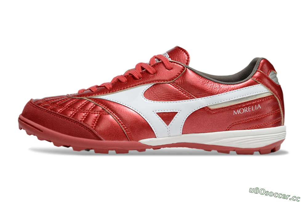 Men's Mizuno Morelia Neo 4 TF Artificial Turf Low-Tops Football Shoes - Red/White 0