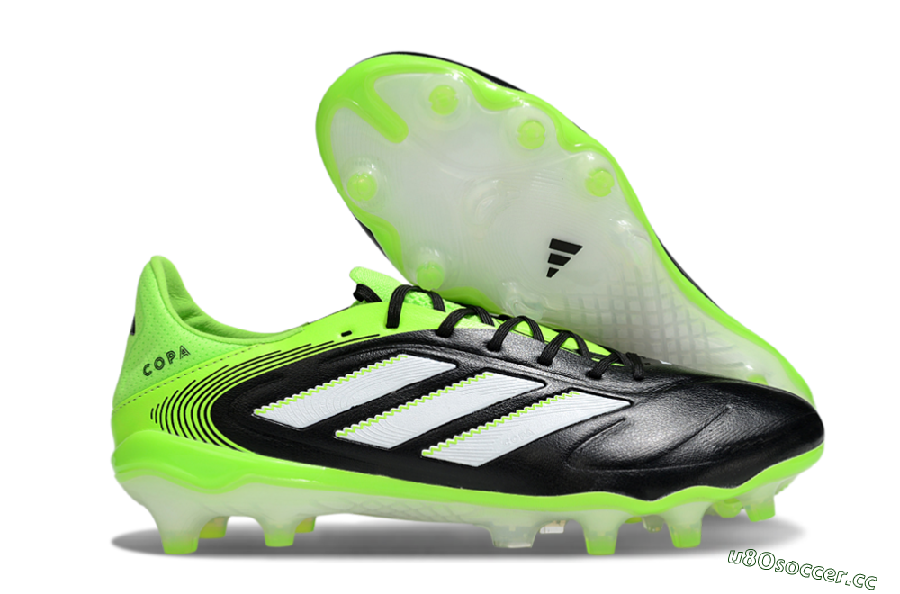 Men's Adidas Copa Pure 3 Elite FG Firm Ground Low-Tops Football Boots - Black/White/Yellow 2