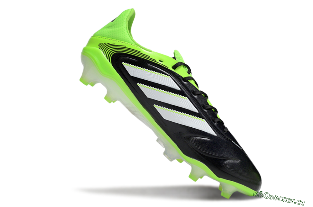 Men's Adidas Copa Pure 3 Elite FG Firm Ground Low-Tops Football Boots - Black/White/Yellow 4