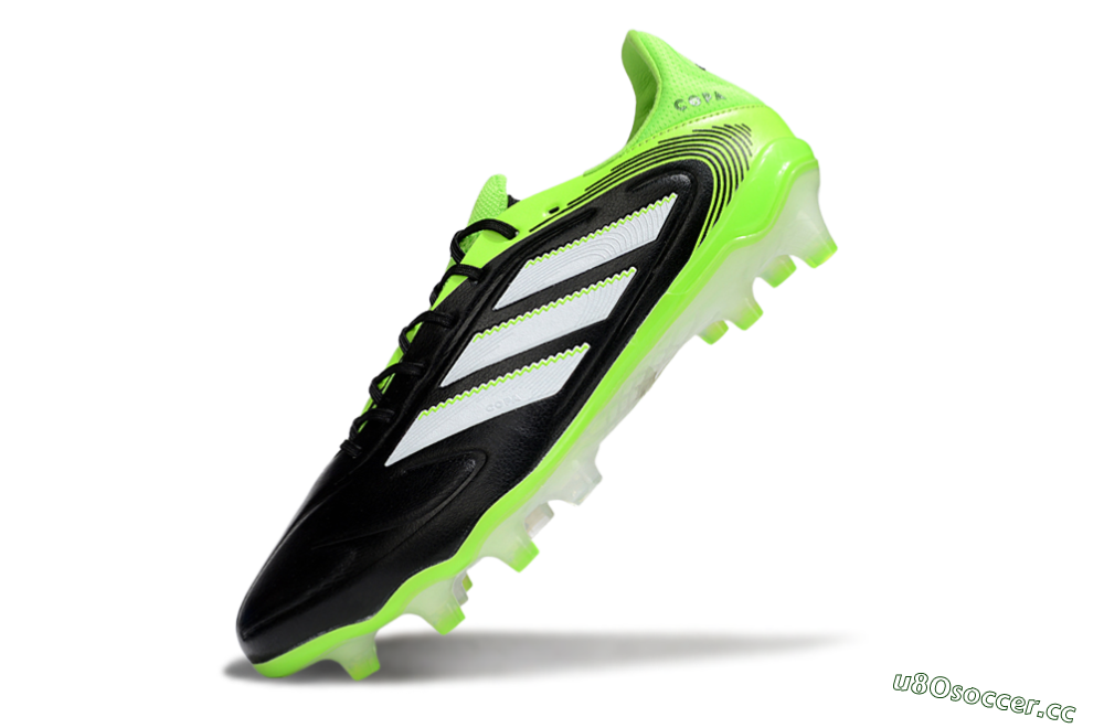 Men's Adidas Copa Pure 3 Elite FG Firm Ground Low-Tops Football Boots - Black/White/Yellow 5
