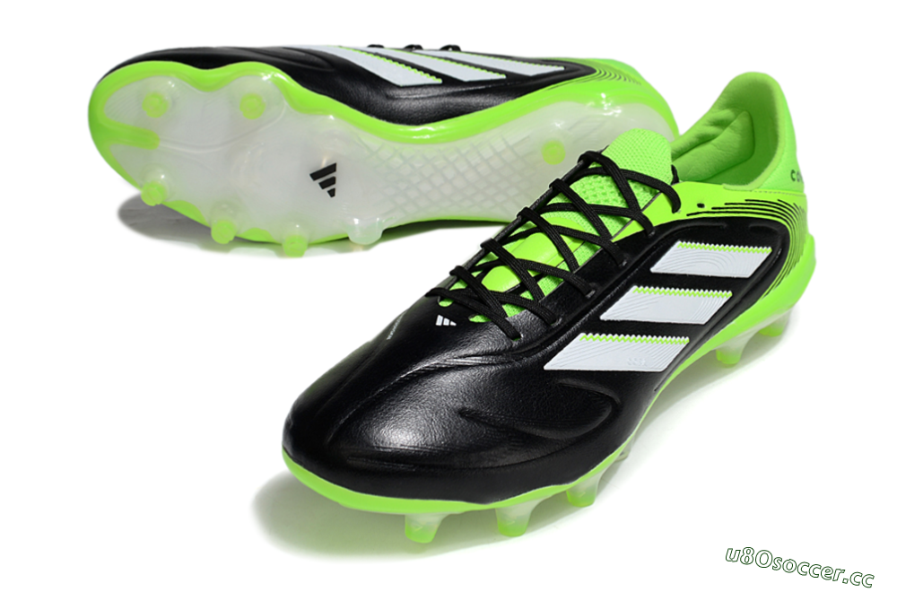 Men's Adidas Copa Pure 3 Elite FG Firm Ground Low-Tops Football Boots - Black/White/Yellow 3