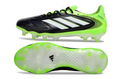 Men's Adidas Copa Pure 3 Elite FG Firm Ground Low-Tops Football Boots - Black/White/Yellow