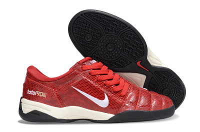 Men's Nike Total 90 III IC Indoor & Futsal Low-Tops Football Shoes - Red/White