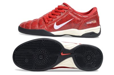 Men's Nike Total 90 III IC Indoor & Futsal Low-Tops Football Shoes - Red/White