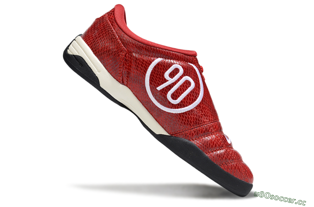 Men's Nike Total 90 III IC Indoor & Futsal Low-Tops Football Shoes - Red/White 4