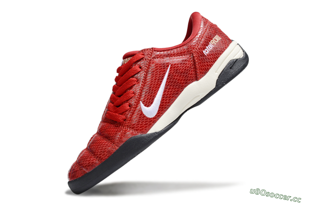 Men's Nike Total 90 III IC Indoor & Futsal Low-Tops Football Shoes - Red/White 5