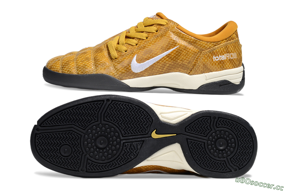 Men's Nike Total 90 III IC Indoor & Futsal Low-Tops Football Shoes - Yellow/White/Black 1