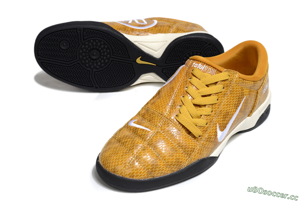 Men's Nike Total 90 III IC Indoor & Futsal Low-Tops Football Shoes - Yellow/White/Black 3