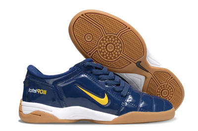 Men's Nike Total 90 III IC Indoor & Futsal Low-Tops Football Shoes - Blue/Yellow/White