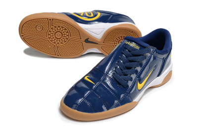 Men's Nike Total 90 III IC Indoor & Futsal Low-Tops Football Shoes - Blue/Yellow/White