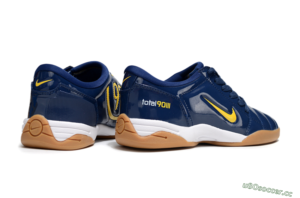 Men's Nike Total 90 III IC Indoor & Futsal Low-Tops Football Shoes - Blue/Yellow/White 6