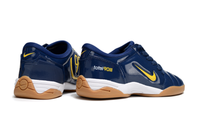 Men's Nike Total 90 III IC Indoor & Futsal Low-Tops Football Shoes - Blue/Yellow/White