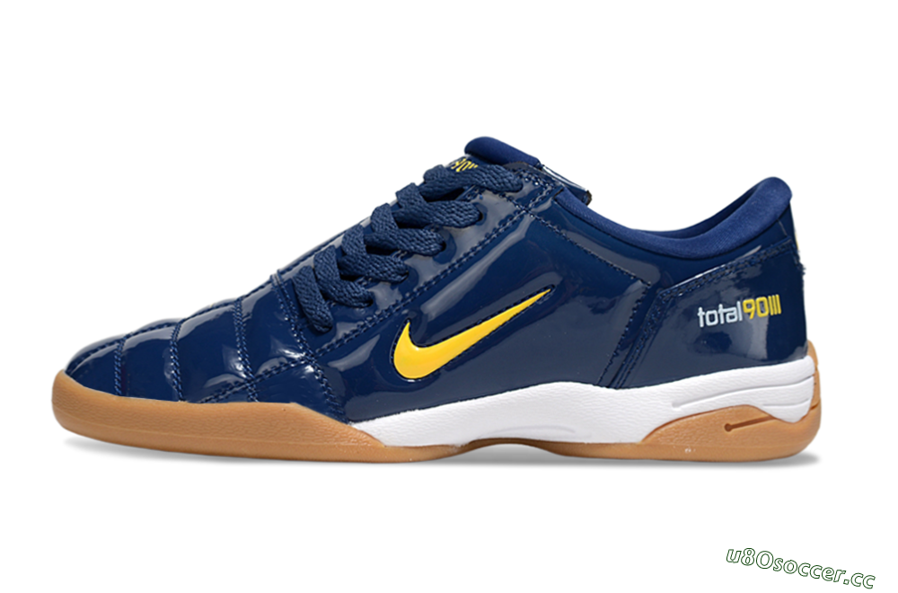 Men's Nike Total 90 III IC Indoor & Futsal Low-Tops Football Shoes - Blue/Yellow/White 0